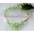 Green Amber Crystal Bracelet